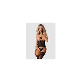 Alliane corset et string - Noirs